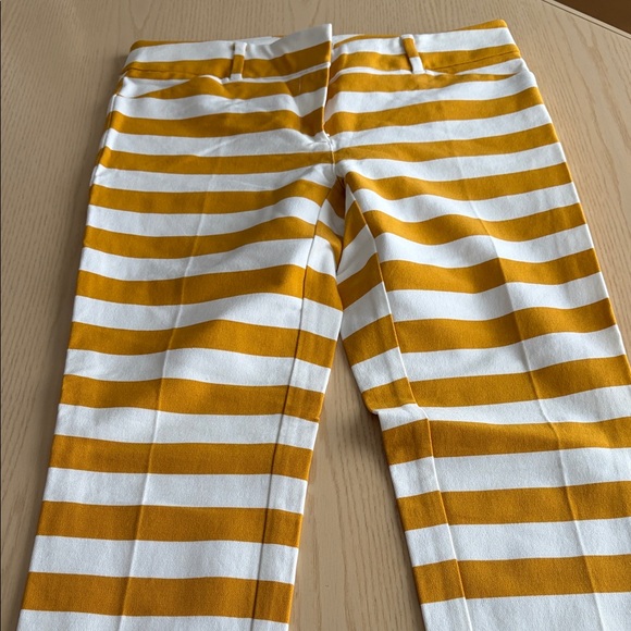 New York & Company Pants - New York & Company Yellow and White Striped Pants